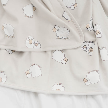 Woolino Toddler Blanket, Merino Wool, 4 Season Dream Blanket, 52.5” x 40”, Sheep 