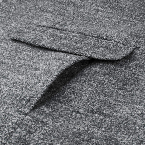 Wulful Mens Wool Blend Winter Coat Slim Fit Short Trench Coat Black 02 Medium 