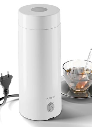 XECH Electric Kettle For Travel Hot Water Mini Kettle In-Built Cable Portable Bottle Design 300W Heating Element to Boil Water and Prepare Tea Coffee without Milk Small Kettles (Hydroboil Lite) 