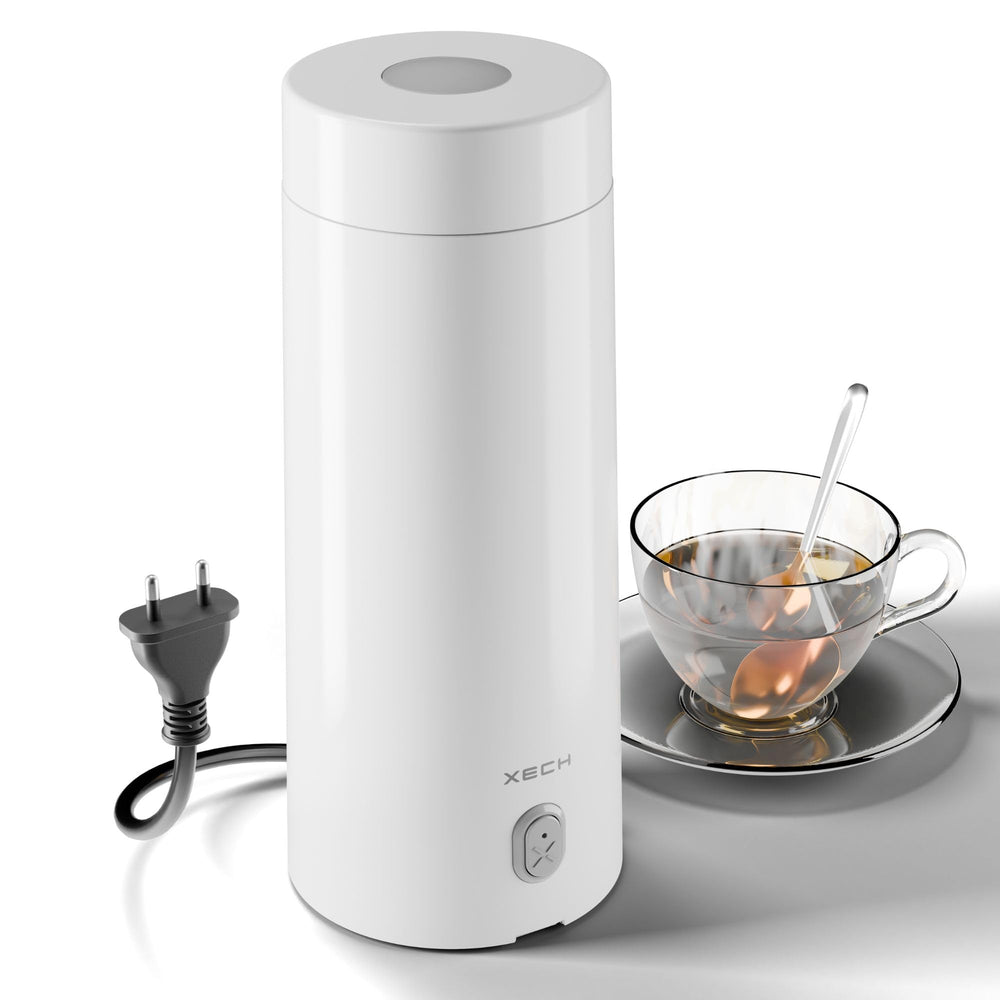 XECH Electric Kettle For Travel Hot Water Mini Kettle In-Built Cable Portable Bottle Design 300W Heating Element to Boil Water and Prepare Tea Coffee without Milk Small Kettles (Hydroboil Lite)