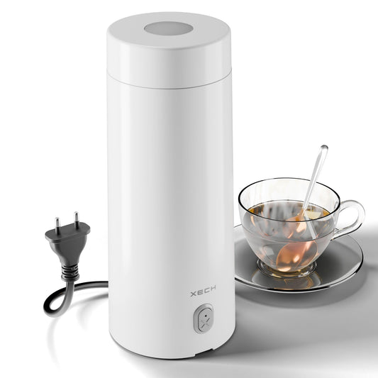 XECH Electric Kettle For Travel Hot Water Mini Kettle In-Built Cable Portable Bottle Design 300W Heating Element to Boil Water and Prepare Tea Coffee without Milk Small Kettles (Hydroboil Lite) 