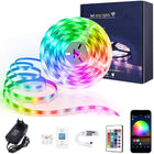 XERGY Led Strip Lights with Power Supply Color Changing 5050 RGB 150 LED's Rope Light Kit for Bedroom, Home, DIY Decoration Christmas - 5 Meter (Smart Wi-Fi Control + IR Remote)(Red,Blue,Green) 