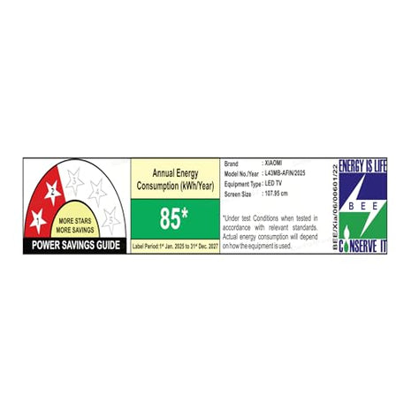 Xiaomi 108 cm (43 inch) A Full HD Smart Google LED TV L43MB-AFIN 