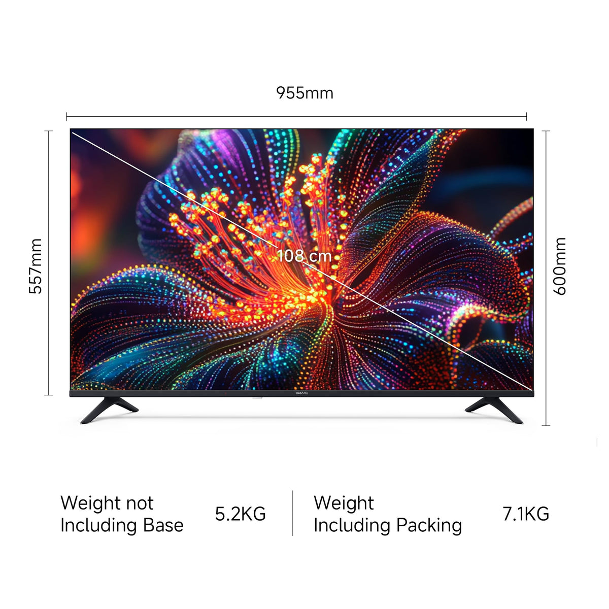 Xiaomi 108 cm (43 inch) A Full HD Smart Google LED TV L43MB-AFIN 