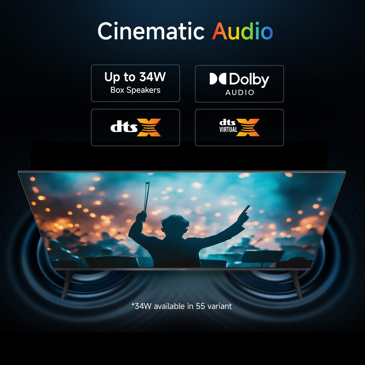 Xiaomi 138 cm (55 inch) FX Pro QLED Ultra HD 4K Smart Fire TV L55MB-FPIN 