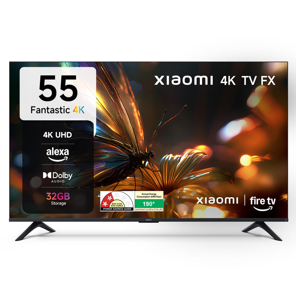 Xiaomi 138 cm (55 inch) FX Ultra HD 4K Smart LED Fire TV L55MB-FIN price under 30000