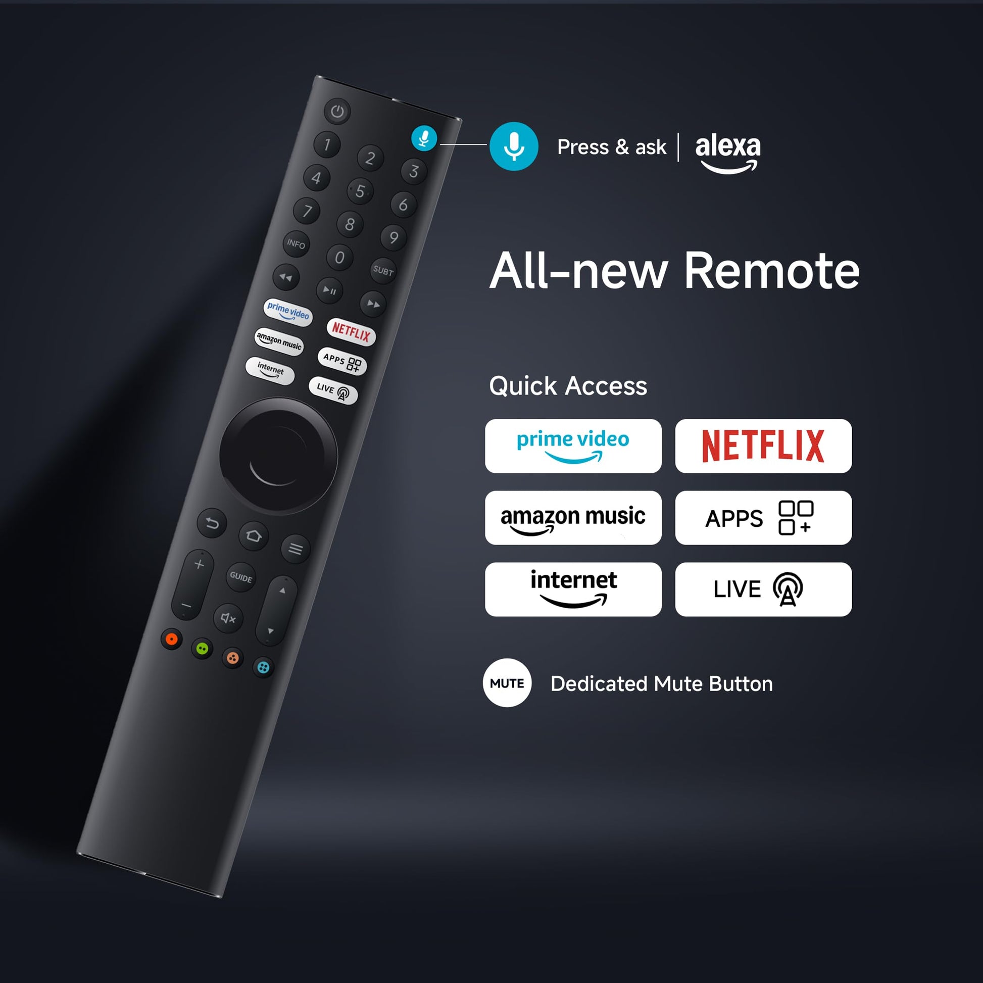 Xiaomi 138 cm (55 inch) FX Ultra HD 4K Smart LED Fire TV L55MB-FIN 