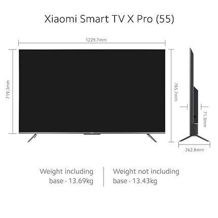 Xiaomi 138 cm (55 inches) X Pro 4K Dolby Vision IQ Series Smart Google LED TV L55M8-5XIN (Black) 