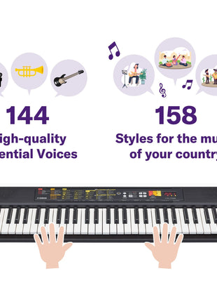 YAMAHA Psr-F52 Portable Keyboard With 61 Keys 