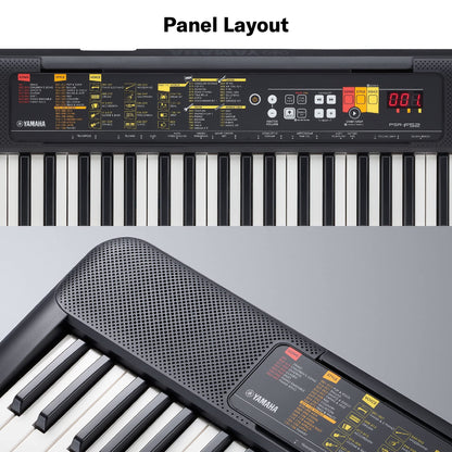 YAMAHA Psr-F52 Portable Keyboard With 61 Keys 