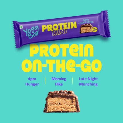 Yoga Bar Protein Minis Combo | Choco Peanut Butter + Coffee Crush | High Protein Snack Bars | 24 Pieces Each | 86g Protein per Pack | Healthy Snack | New Launch 