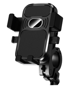 ZEBRONICS New Launch BMH100, Bike Smartphones Mobile Holder, Upto 6.8 Inches, 360° Rotatable, One Press Lock and Release, Stable and Secure, Anti-Skid Silicone Pads, for Maps & Navigation 