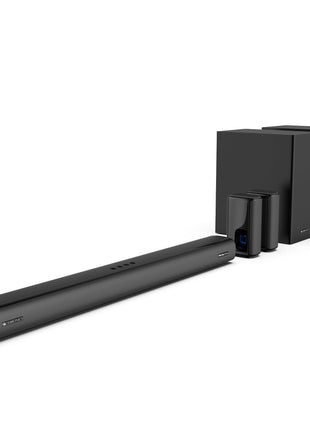ZEBRONICS New Launch Juke BAR 9850 7.2.2 CH Soundbar, 725 Watts, Dolby Atmos, HDMI eARC, Optical, Dual Wireless (Subwoofer + Satellites), Wireless UHF Microphone, RGB LED, Powerful Bass 