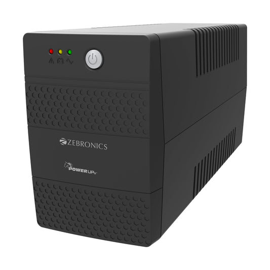 ZEBRONICS U735 600VA/360W Microcontroller Based UPS for Office Computers | Home PC with Auto Restart, Generator Compatible, Boost & Buck AVR, Built-in Protection, (Not for Routers) 