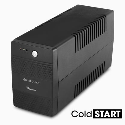 ZEBRONICS U735 600VA/360W Microcontroller Based UPS for Office Computers | Home PC with Auto Restart, Generator Compatible, Boost & Buck AVR, Built-in Protection, (Not for Routers) 