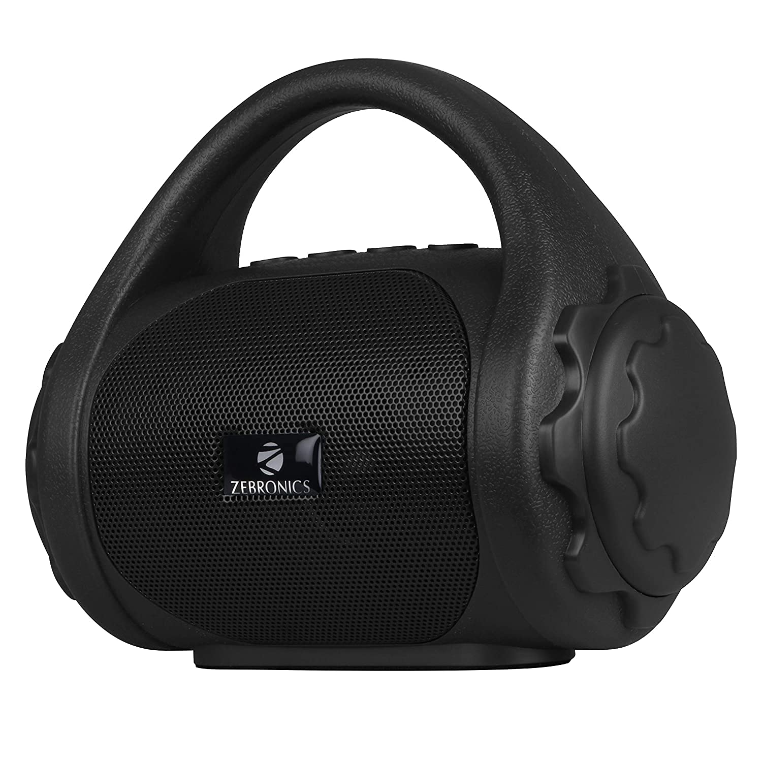 Zebronics ZEB-COUNTY 3W Wireless Bluetooth Portable Speaker With Supporting Carry Handle, USB, SD Card, AUX, FM & Call Function. (Black) 