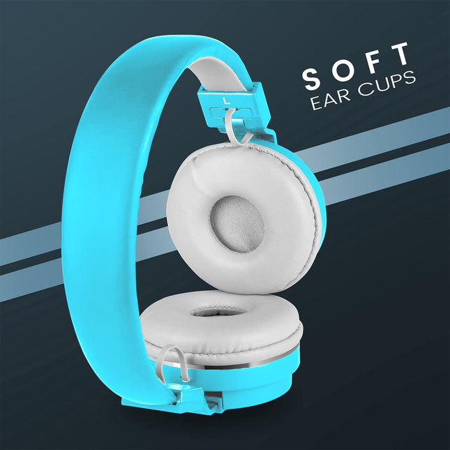 Zebronics Zeb-Storm Wired On Ear Headphone with 3.5mm Jack, Built in Microphone for Calling, 1.5 Meter Cable, Soft Ear Cushion, Adjustable Headband, Foldable Ear Cups and Lightweight Design (Blue) 
