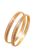 Zeraki Jewels Women's Traditional Gold Plated Aashvi Bangle (Set of 2) 