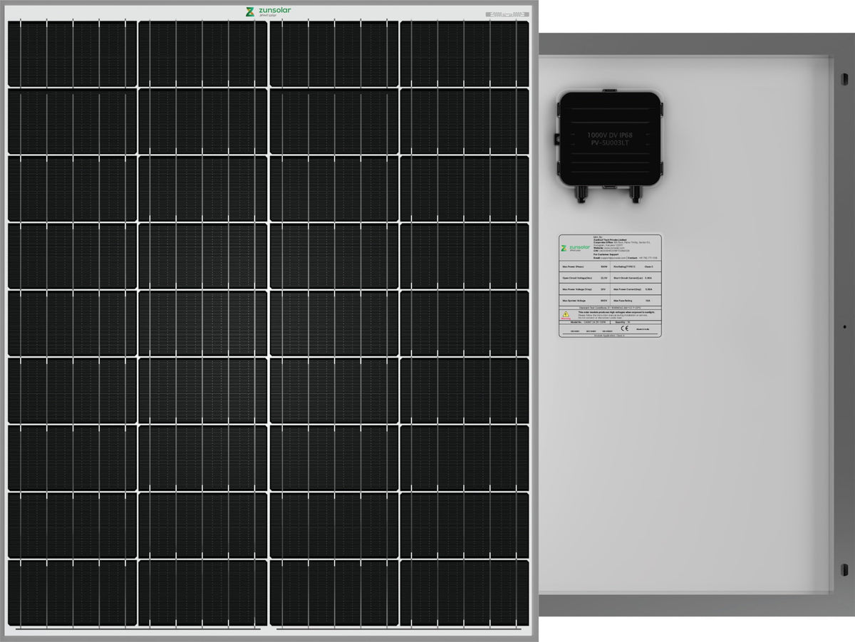 ZunSolar 110 Watt 12 Volt Mono PERC Solar Panel 