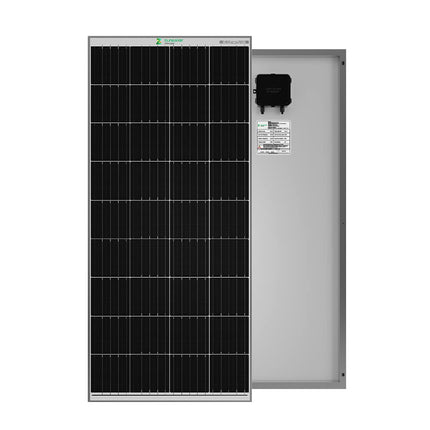 ZunSolar 200 Watt 12V Mono PERC Solar Panel 