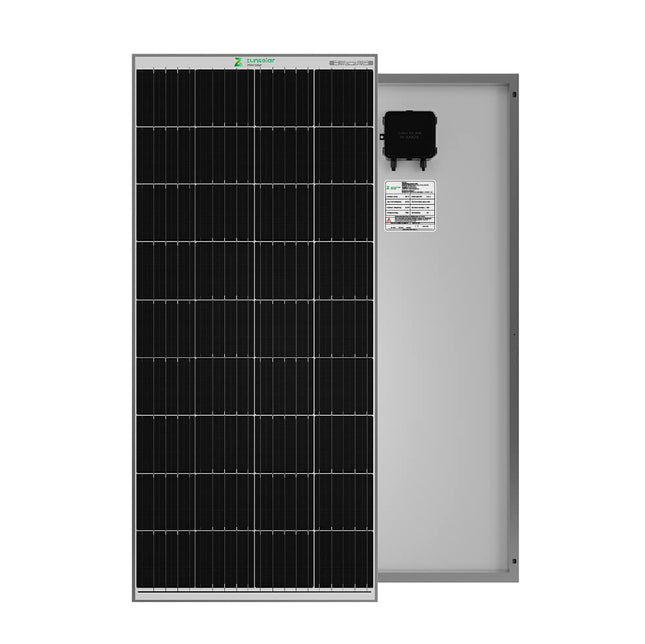 ZunSolar 200 Watt 12V Mono PERC Solar Panel 