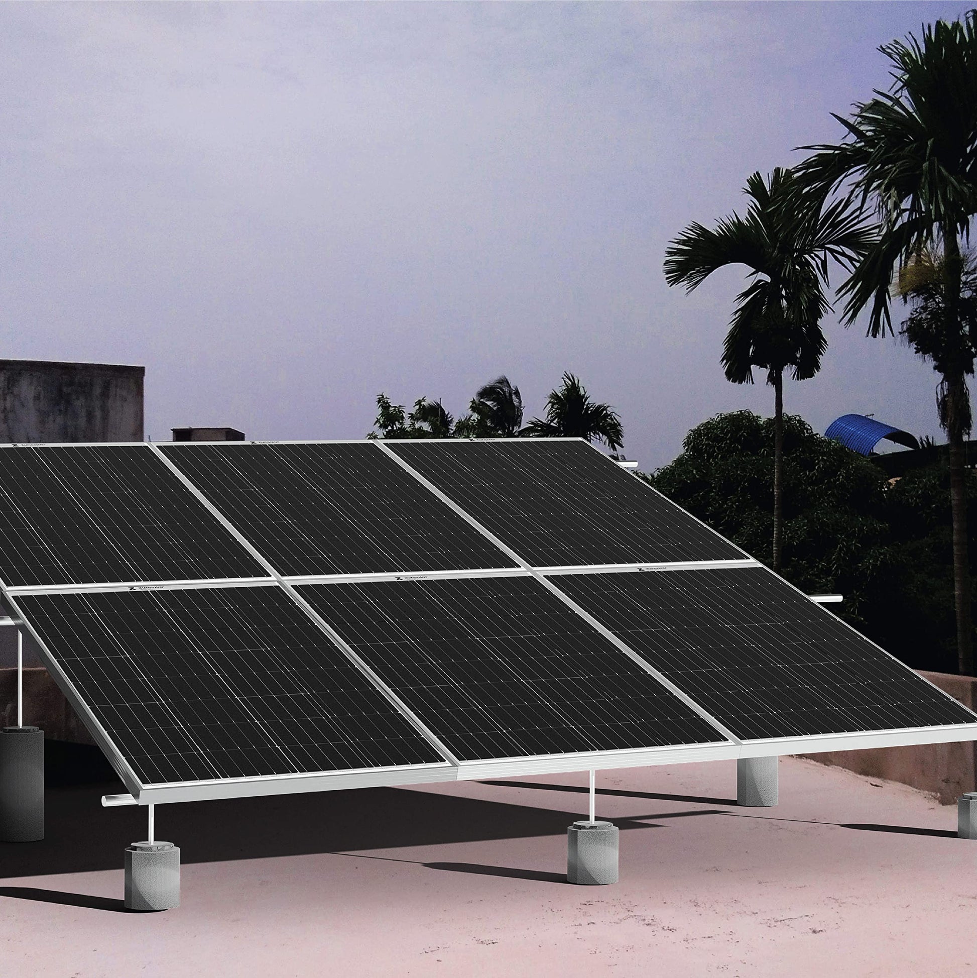 ZunSolar 200 Watt 12V Mono PERC Solar Panel 