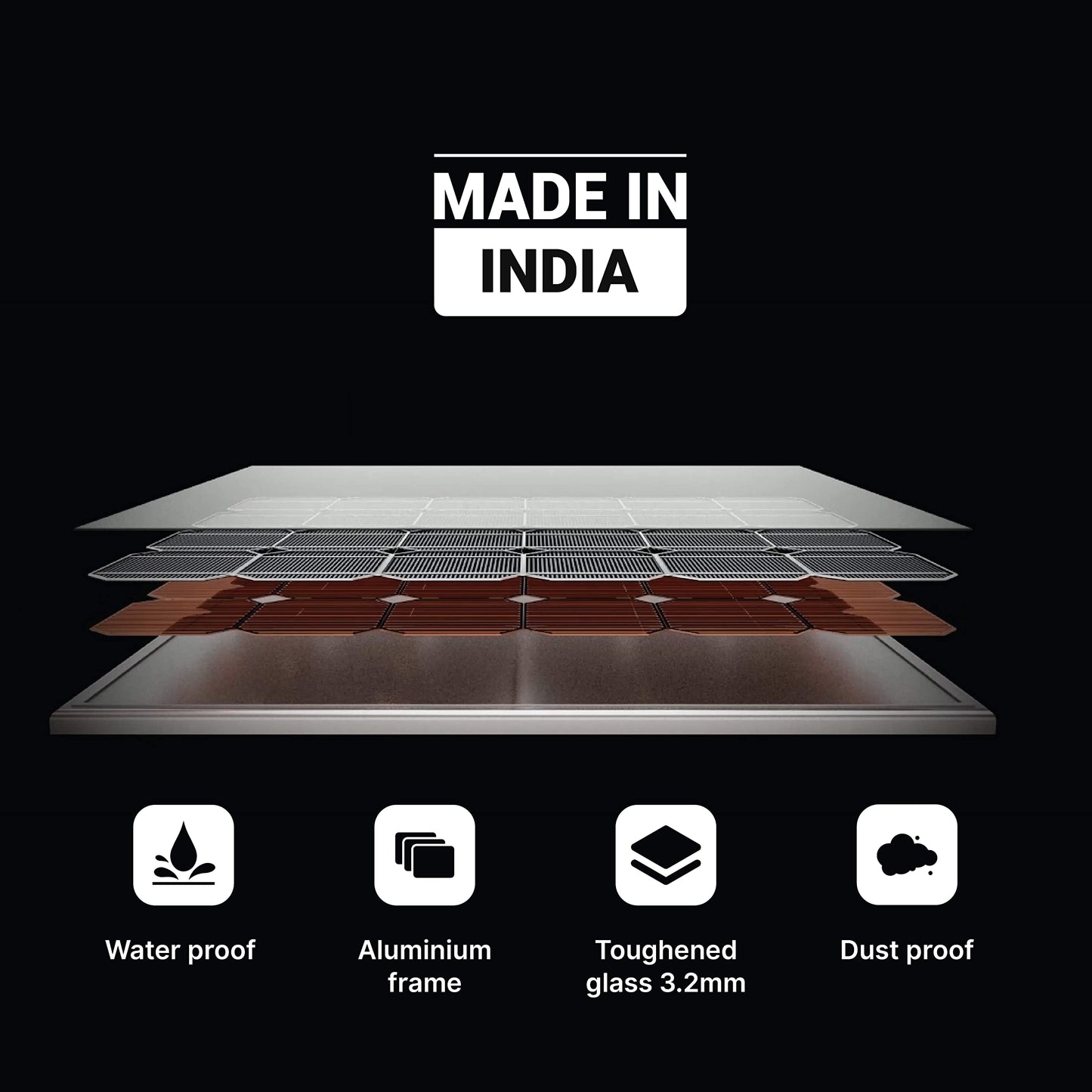 ZunSolar 200 Watt 12V Mono PERC Solar Panel 