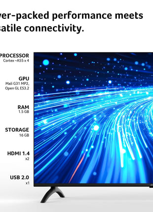 acer 100 cm (40 inches) I Pro Series Full HD Smart LED Google TV AR40FDIGU2841AT (Black) 