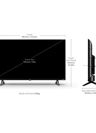 acer 100 cm (40 inches) Ultra I Series FHD Smart LED Google TV AR40FDGGU2841BD 