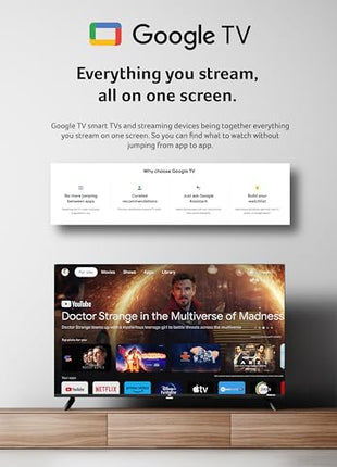 acer 109 cm (43 inches) I Pro Series 4K Ultra HD LED Smart Google TV AR43UDIGU2875AT (Black) 