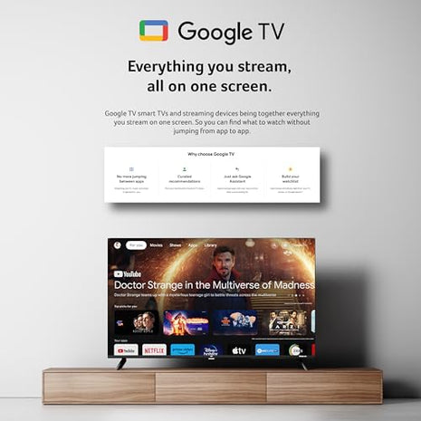 acer 109 cm (43 inches) I Pro Series 4K Ultra HD LED Smart Google TV AR43UDIGU2875AT (Black) 