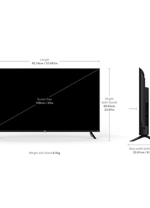 acer 109 cm (43 inches) I Pro Series 4K Ultra HD LED Smart Google TV AR43UDIGU2875AT (Black) 