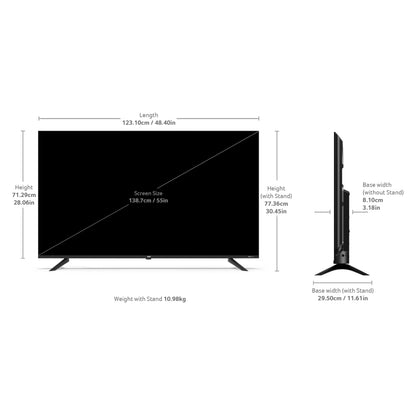 acer 139 cm (55 inches) G Plus Series 4K Ultra HD LED Smart Google TV AR55UDGGR2851AD 