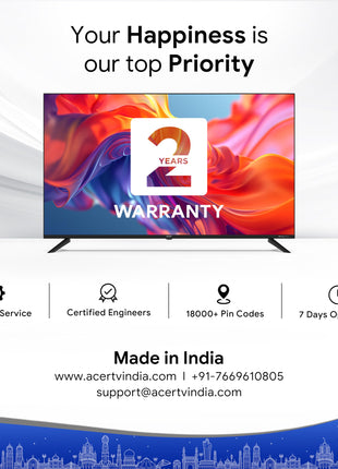 acer 139 cm (55 inches) G Series 4K Ultra HD Smart LED Google TV AR55GT2851UDFL (Black) 