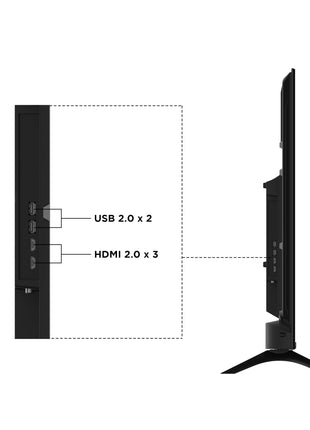 acer 139 cm (55 inches) G Series 4K Ultra HD Smart LED Google TV AR55GT2851UDFL (Black) 