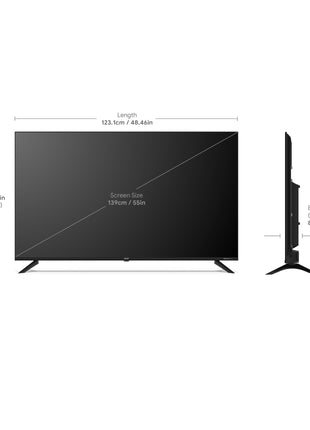 acer 139 cm (55 inches) G Series 4K Ultra HD Smart LED Google TV AR55GT2851UDFL (Black) 