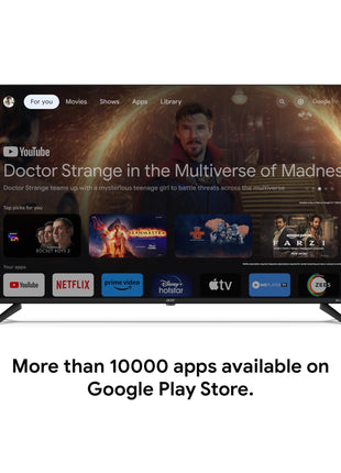 acer 139 cm (55 inches) G Series 4K Ultra HD Smart LED Google TV AR55GT2851UDFL (Black) 