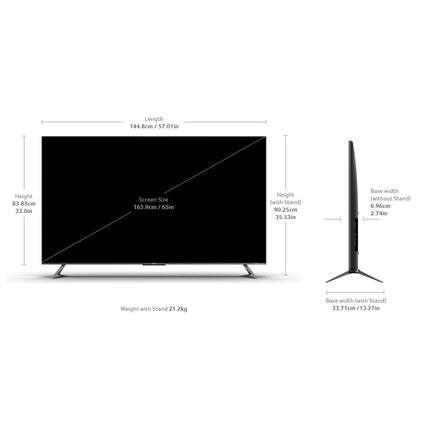 acer 164 cm (65 inches) M Series 4K Ultra HD Smart QLED Mini LED Google TV AR65UDMGR2885AT (Black) 