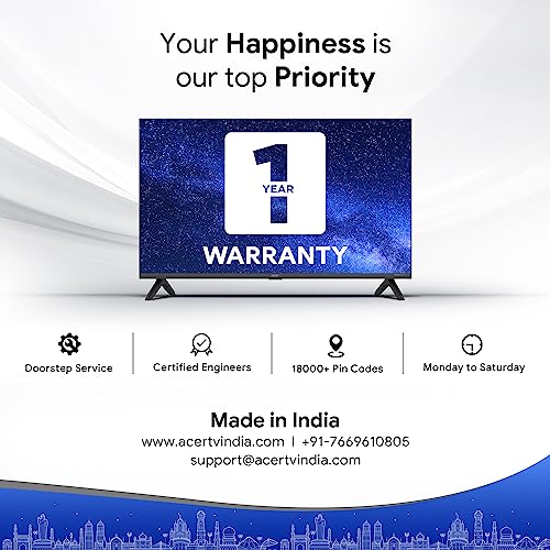 acer 189 cm (75 inches) Advanced I Series 4K Ultra HD Smart LED Google TV AR75GR2851UDFL (Black) 