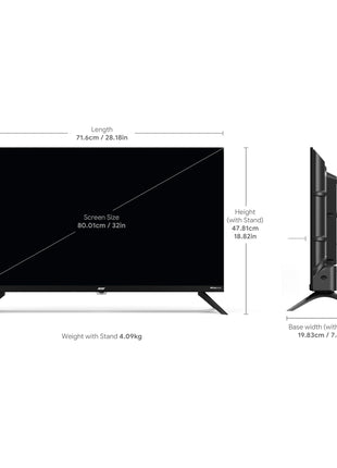 acer 80 cm (32 inches) G Plus Series HD Ready LED Smart Google TV AR32HDGGR2841AD 