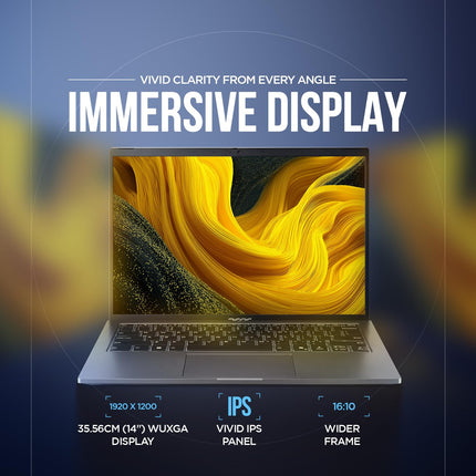 acer Aspire Go 14, Intel Core Ultra 5 125H (14th Gen),16GB DDR5 RAM/512GB SSD, WUXGA IPS, 14.0"/35.56 cm, Win 11, MS Office, Steel Gray, 1.5 kg, AG14-71M,Backlit Keyboard, AI Powered Premium Laptop 