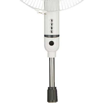 amazon basics High-Speed Oscillating Pedestal Fan I 3 Adjustable Fan Speeds | Rust Resistant Body, Adjustable Length | RPM 2200 | 400mm Sweep Length (White) 