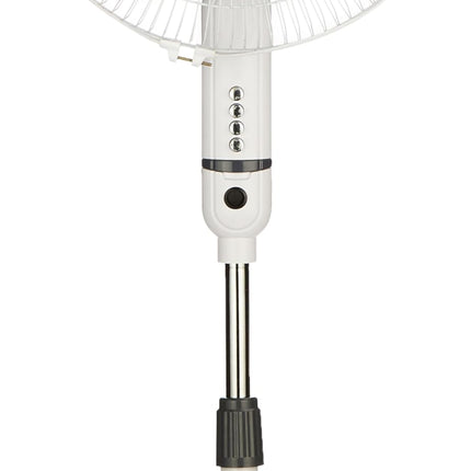 amazon basics High-Speed Oscillating Pedestal Fan I 3 Adjustable Fan Speeds | Rust Resistant Body, Adjustable Length | RPM 2200 | 400mm Sweep Length (White) 