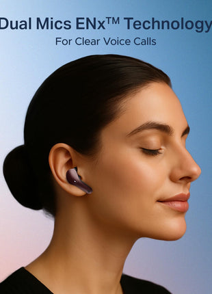 boAt 2025 Launch Airdopes Plus 311,Glass Design,ENx Tech,50 H Battery, Fast Charge, Stream Ad Free Music via App Support, Bluetooth Earbuds, TWS Ear Buds Wireless Earphones with mic (Midnight Black) 