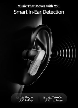 boAt Airdopes 800 HiDef, Hi-Res Audio LDAC, 4Mic ENx, App Support, ASAP Charge, IPX5, Low Latency, Dual Pairing, BTv5.3, Bluetooth TWS in Ear Earbuds Wireless Earphones (Graphite Grey) 