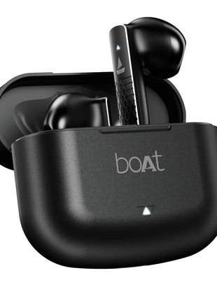 boAt Airdopes 91 Prime, 45HRS Battery, 13mm Drivers, Metallic Finish, Low Latency,ENx Tech, Fast Charge, v5.3 Bluetooth TWS in Ear Earbuds Wireless Earphones with mic (Midnight Black) 
