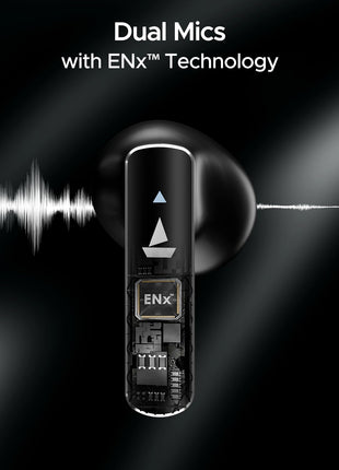 boAt Airdopes 91 Prime, 45HRS Battery, 13mm Drivers, Metallic Finish, Low Latency,ENx Tech, Fast Charge, v5.3 Bluetooth TWS in Ear Earbuds Wireless Earphones with mic (Midnight Black) 