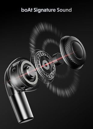 boAt Airdopes Ultra Pro (2025 Launch), 100Hrs Battery, Dual Pairing, Spatial Audio,App Support, Fast Charge,4Mics ENx, v5.3 Bluetooth Earbuds, TWS Ear Buds Wireless Earphones with mic (Gunmetal Black) 