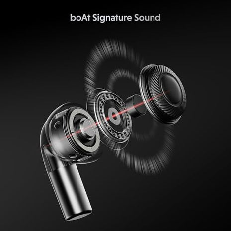 boAt Airdopes Ultra Pro (2025 Launch), 100Hrs Battery, Dual Pairing, Spatial Audio,App Support, Fast Charge,4Mics ENx, v5.3 Bluetooth Earbuds, TWS Ear Buds Wireless Earphones with mic (Gunmetal Black) 