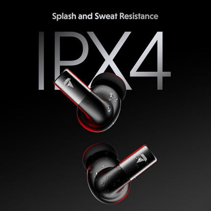 boAt Airdopes Ultra Pro (2025 Launch), 100Hrs Battery, Dual Pairing, Spatial Audio,App Support, Fast Charge,4Mics ENx, v5.3 Bluetooth Earbuds, TWS Ear Buds Wireless Earphones with mic (Gunmetal Black) 